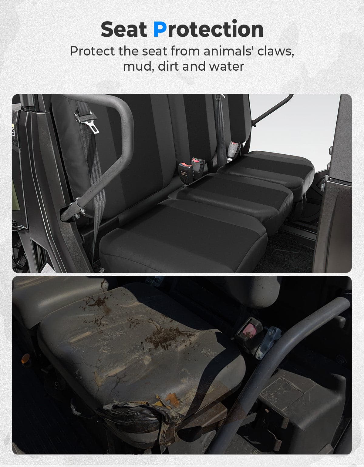 Photo of Water-resistant Seat Cover with Storage Pocket for Tracker 800SX by Kemimoto - Premium for UTVs / Side by Sides