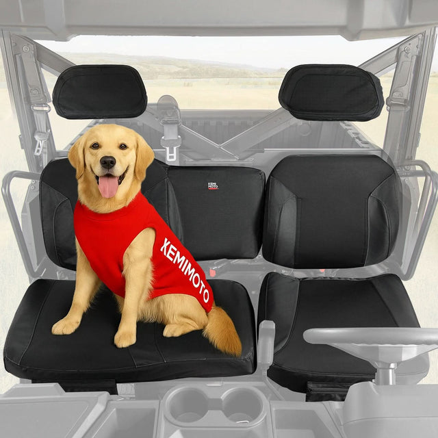 Photo of UTV Seat Cover Set with Wingback for Polaris Ranger XP 1000 2022-2025 by Kemimoto - Premium for UTVs / Side by Sides