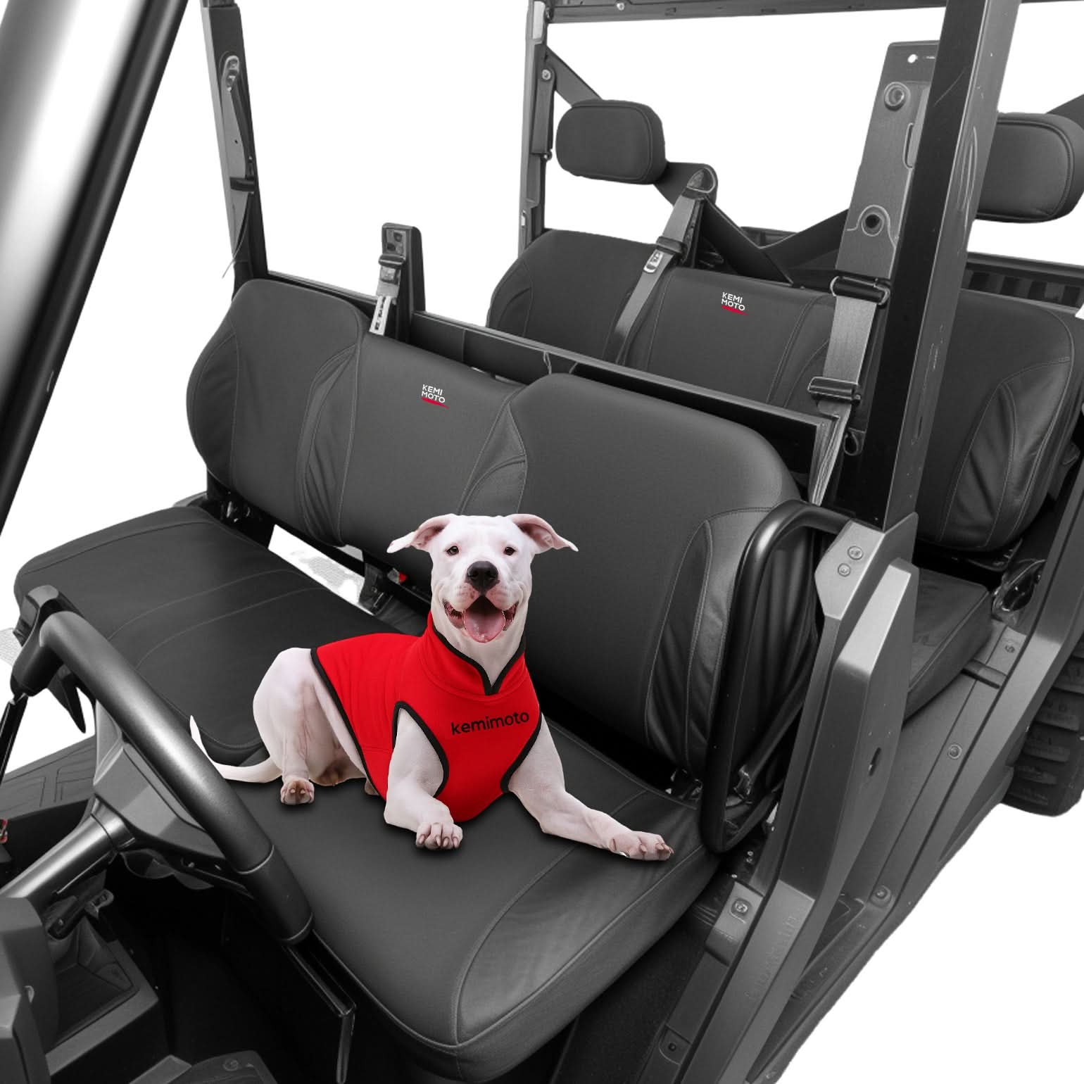 Photo of UTV Wingback Seat Cover Set for Polaris Ranger Crew XP 1000 by Kemimoto - Premium for UTVs / Side by Sides