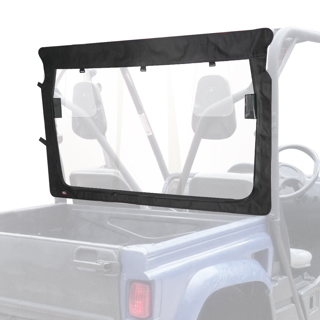 Photo of Rear Windshield with Zipper Back for Yamaha Rhino / Massimo by Kemimoto - Premium for UTVs / Side by Sides