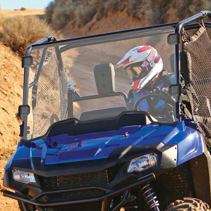 Photo of Kemimoto Front Windshield & Rear Panel with Open Window For Pioneer 700/ 700-4 2014-2023 by Kemimoto - Premium for UTVs / Side by Sides