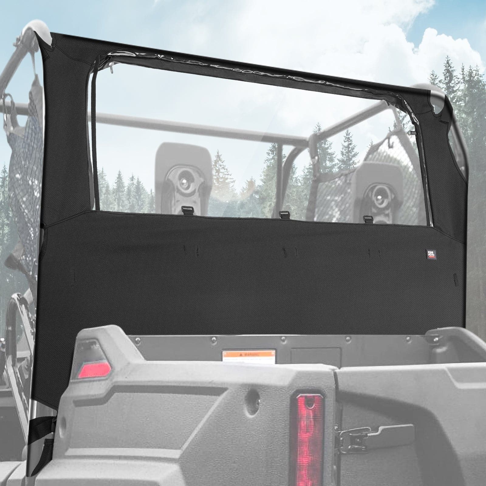 Photo of Kemimoto Fabric Rear Panel with Open Window For Pioneer 700 / 700-4 by Kemimoto - Premium for UTVs / Side by Sides