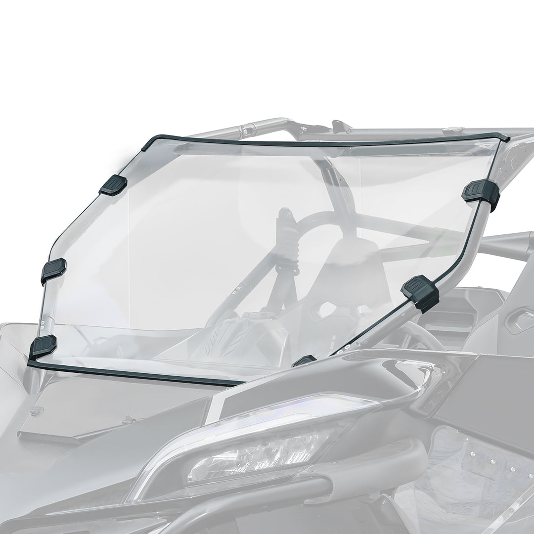 Photo of Scratch Resistant Full Windshield for CFMOTO ZForce 950 by Kemimoto - Premium for UTVs / Side by Sides
