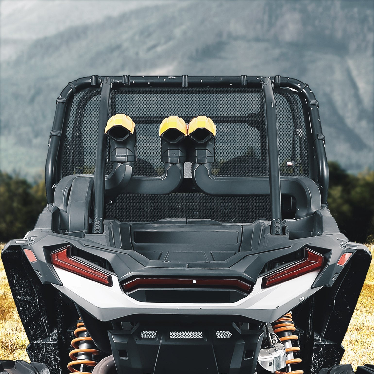 Photo of Soft Rear Window Net for Polaris RZR XP/ XP 4 1000 by Kemimoto - Premium for UTVs / Side by Sides