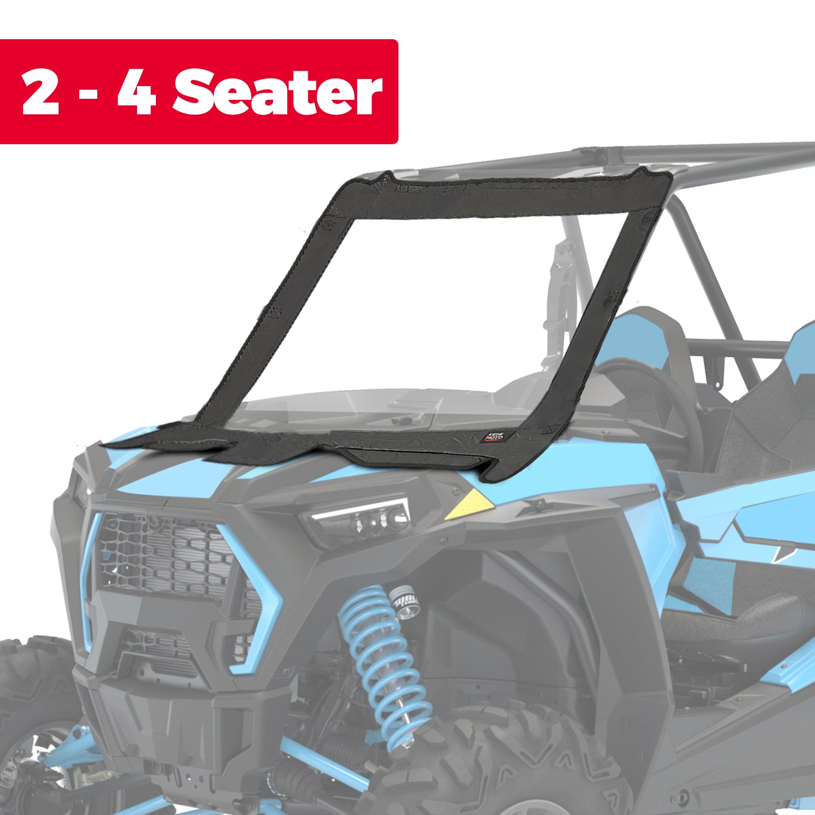 Photo of Kemimoto Front Soft Clear Windshield & Soft Cab Enclosures For Polaris RZR XP 1000 by Kemimoto - Premium for UTVs / Side by Sides