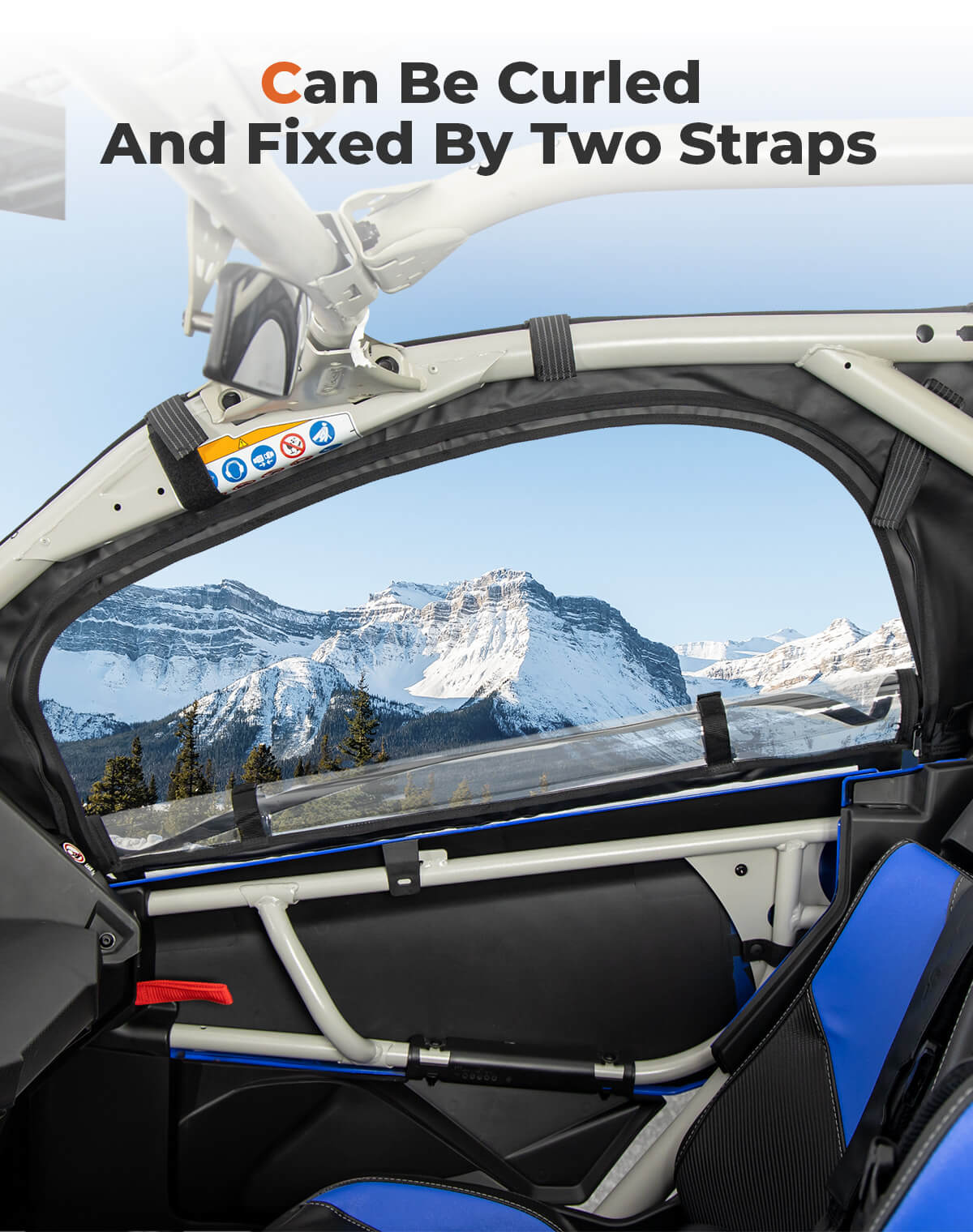 Photo of Soft Cab Enclosure Upper Doors for Can-Am Maverick X3 MAX by Kemimoto - Premium for UTVs / Side by Sides