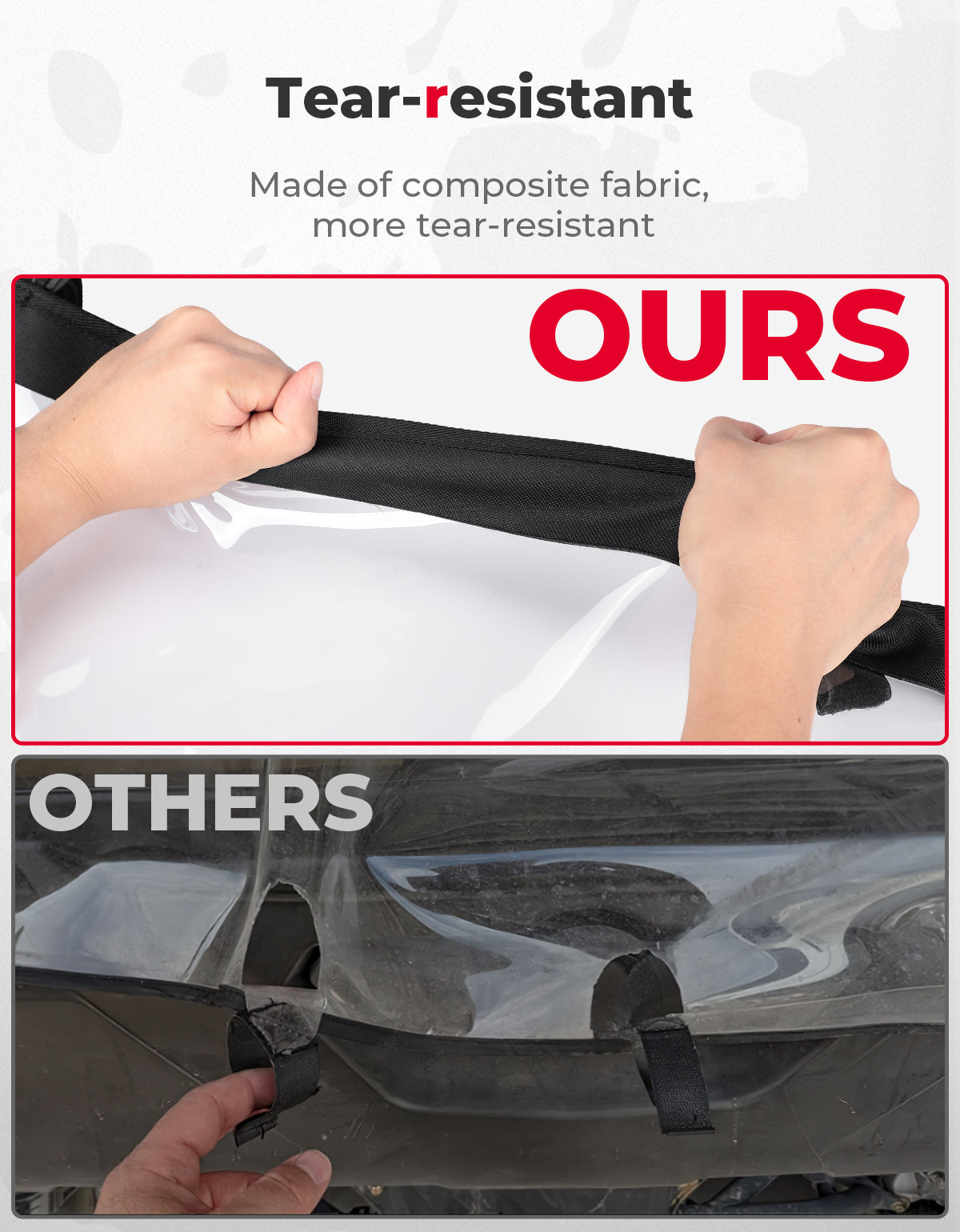 Photo of Soft Rear Windshield for Can-Am Maverick X3/MAX by Kemimoto - Premium for UTVs / Side by Sides