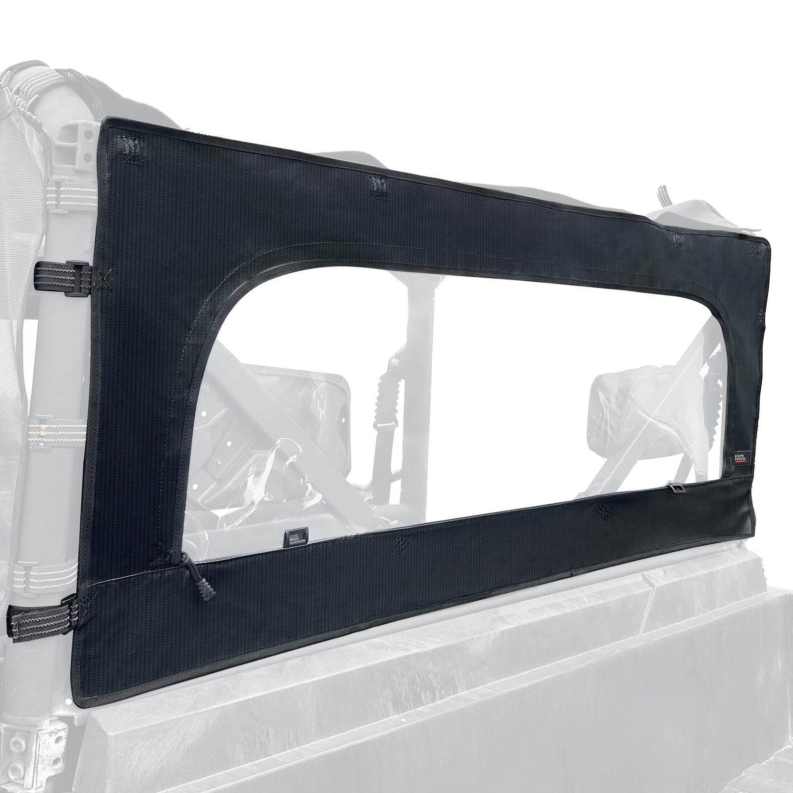 Photo of Soft Rear Window Net for Tracker 800SX | CREW 2020-2024 by Kemimoto - Premium for UTVs / Side by Sides