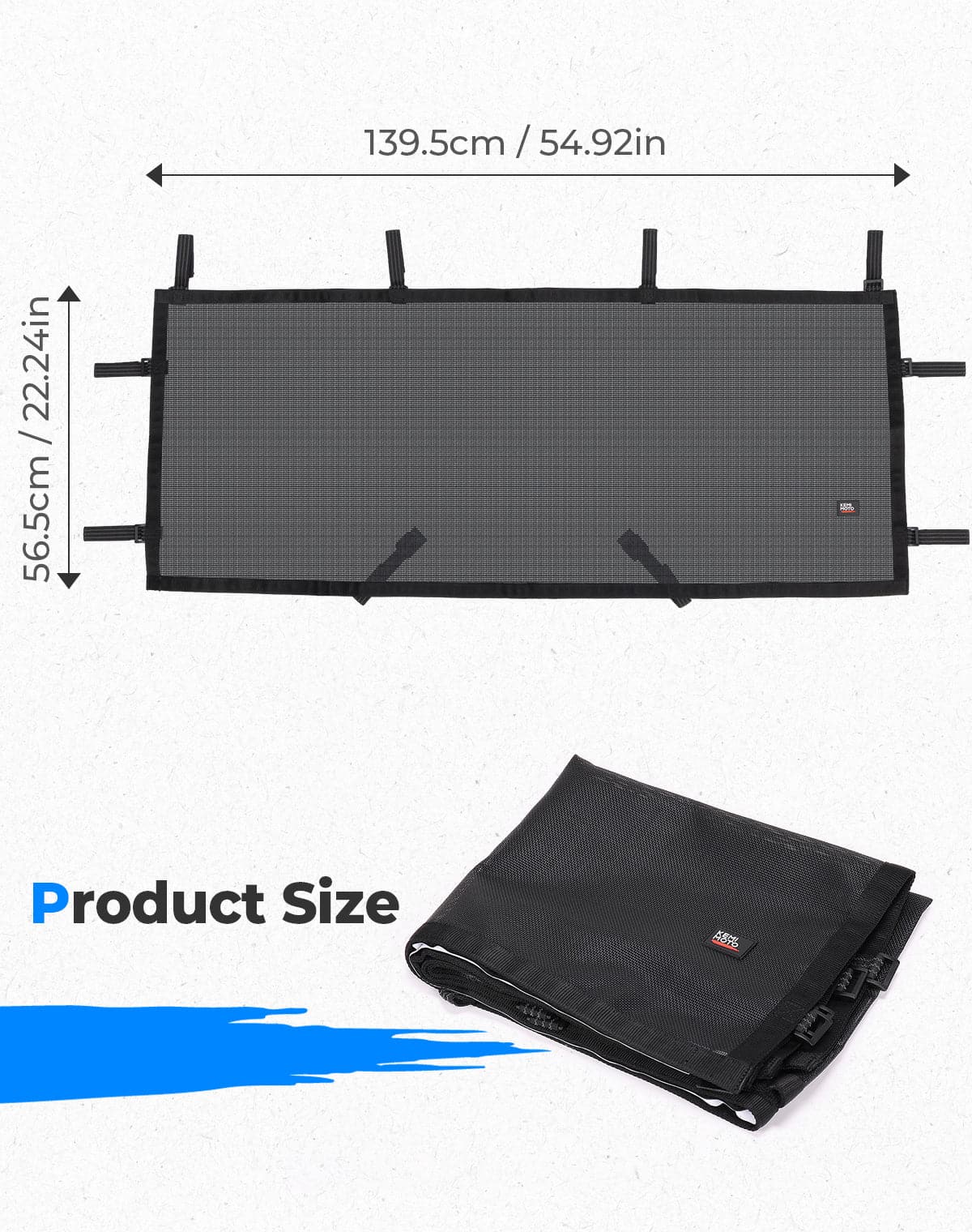 Photo of Rear Window Net for Tracker 800SX | CREW 2020-2024 by Kemimoto - Premium for UTVs / Side by Sides