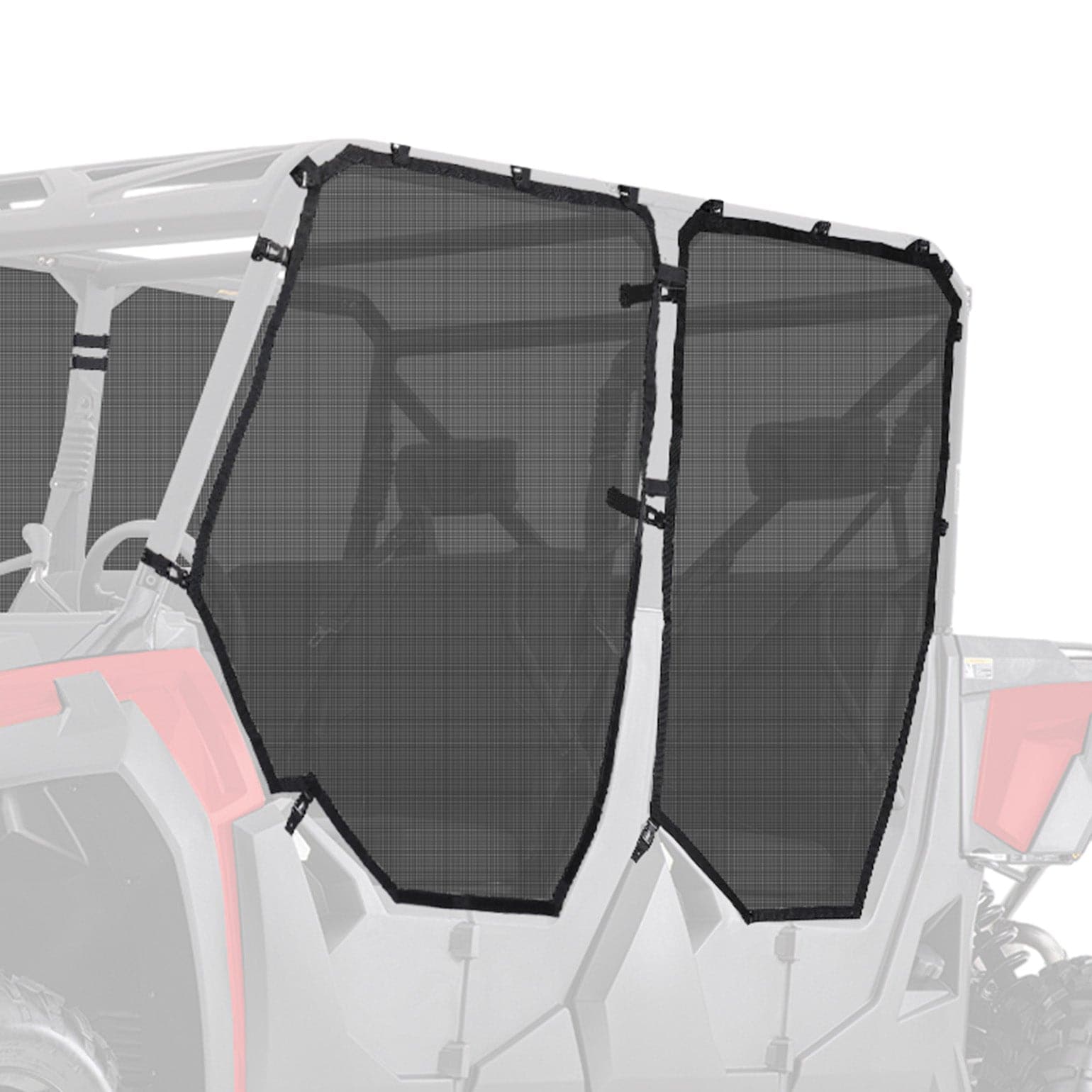 Photo of Side Window Net Doors for Tracker 800SX CREW by Kemimoto - Premium for UTVs / Side by Sides
