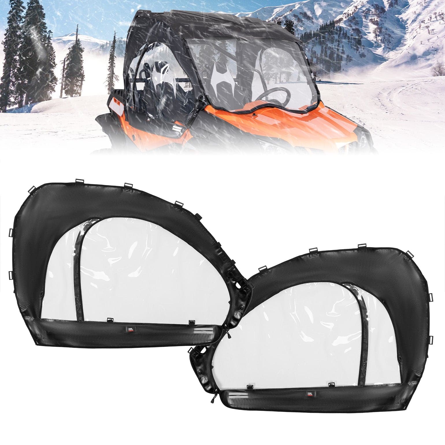 Photo of Soft Cab Enclosures for CFMOTO ZFORCE 500 | 800 | 1000 by Kemimoto - Premium for UTVs / Side by Sides