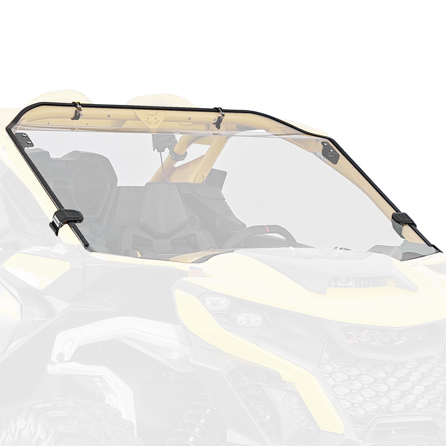 Photo of Kemimoto Front Full Windshield for Can Am Maverick R 2024+ by Kemimoto - Premium for UTVs / Side by Sides