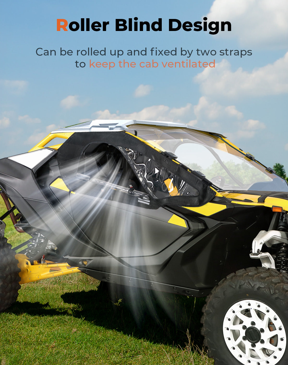 Photo of Soft Upper Doors for Can-Am Maverick R 2024+ by Kemimoto - Premium for UTVs / Side by Sides