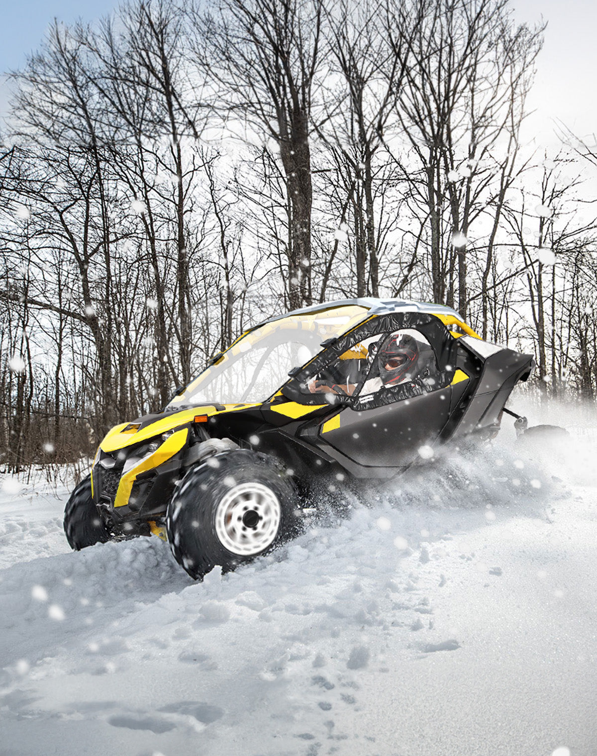 Photo of Soft Upper Doors for Can-Am Maverick R 2024+ by Kemimoto - Premium for UTVs / Side by Sides