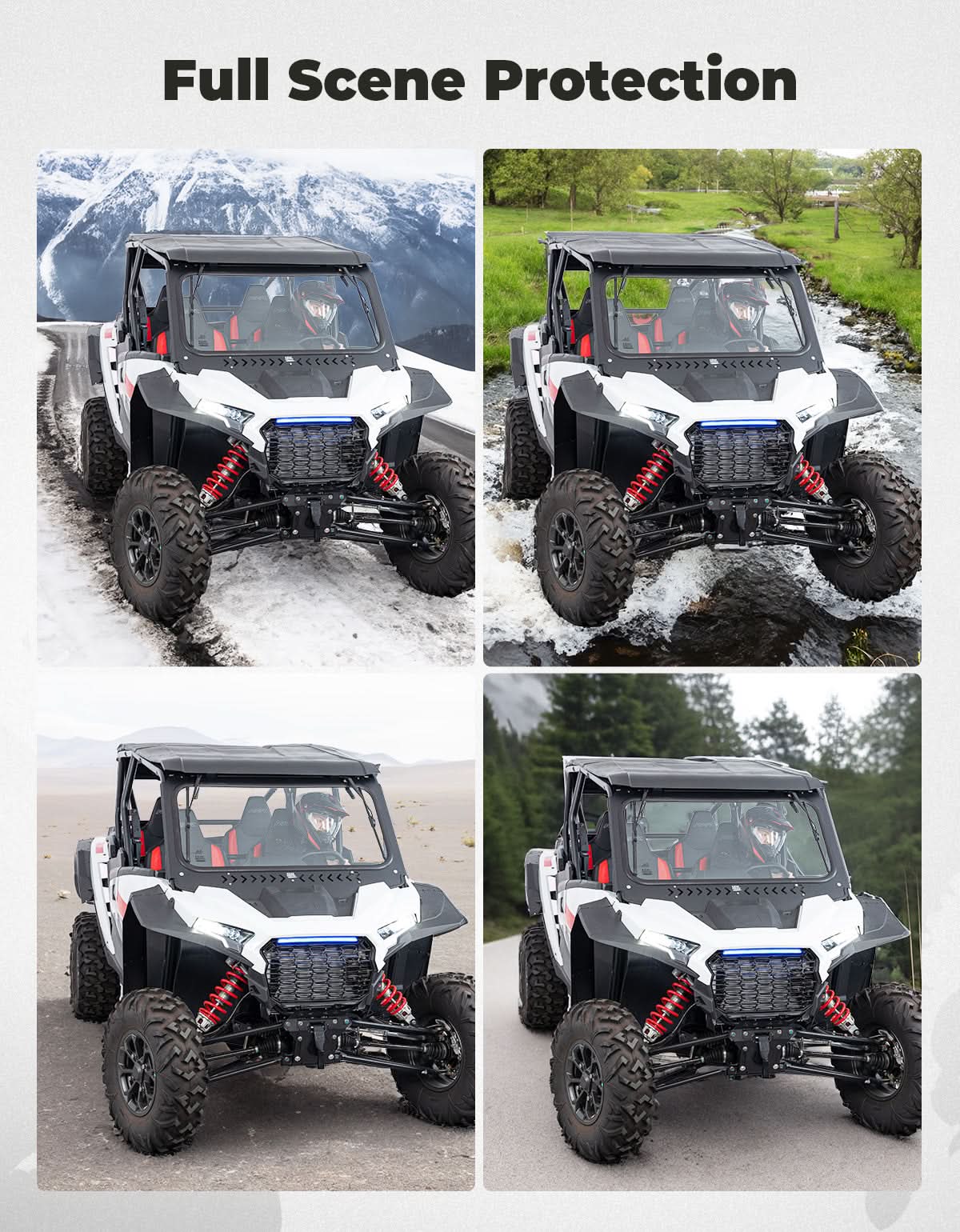 Photo of Kemimoto Glass Windshield with 2 Manual Wipers for 2024-2025 Polaris RZR XP 1000 / 4 by Kemimoto - Premium for UTVs / Side by Sides