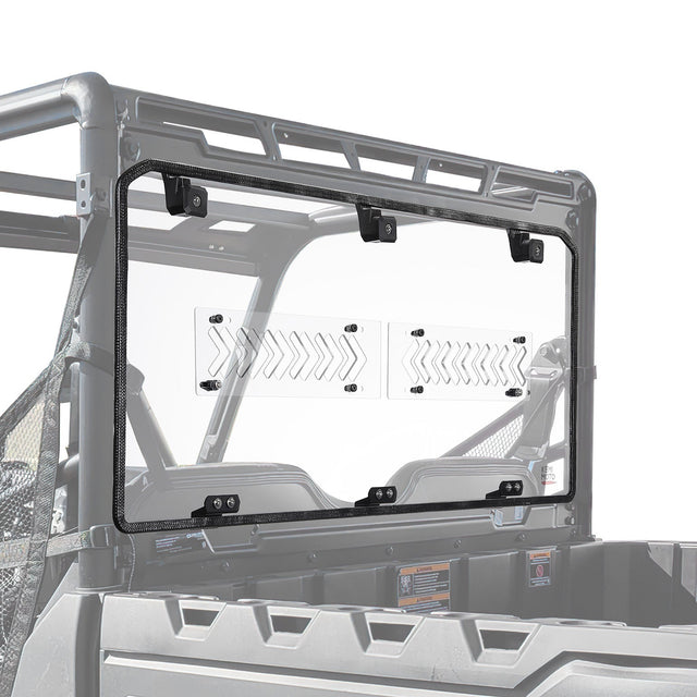 Photo of Rear Window for Polaris Ranger Midsize 500/570/SP 570/Crew/ETX/EV 2015-2025 by Kemimoto - Premium for UTVs / Side by Sides