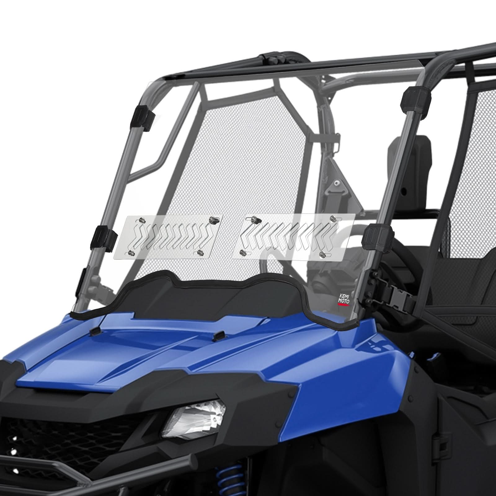 Photo of UTV Front Windshield with Sliding Window for Pioneer 700/700-4 2014-2025 by Kemimoto - Premium for UTVs / Side by Sides