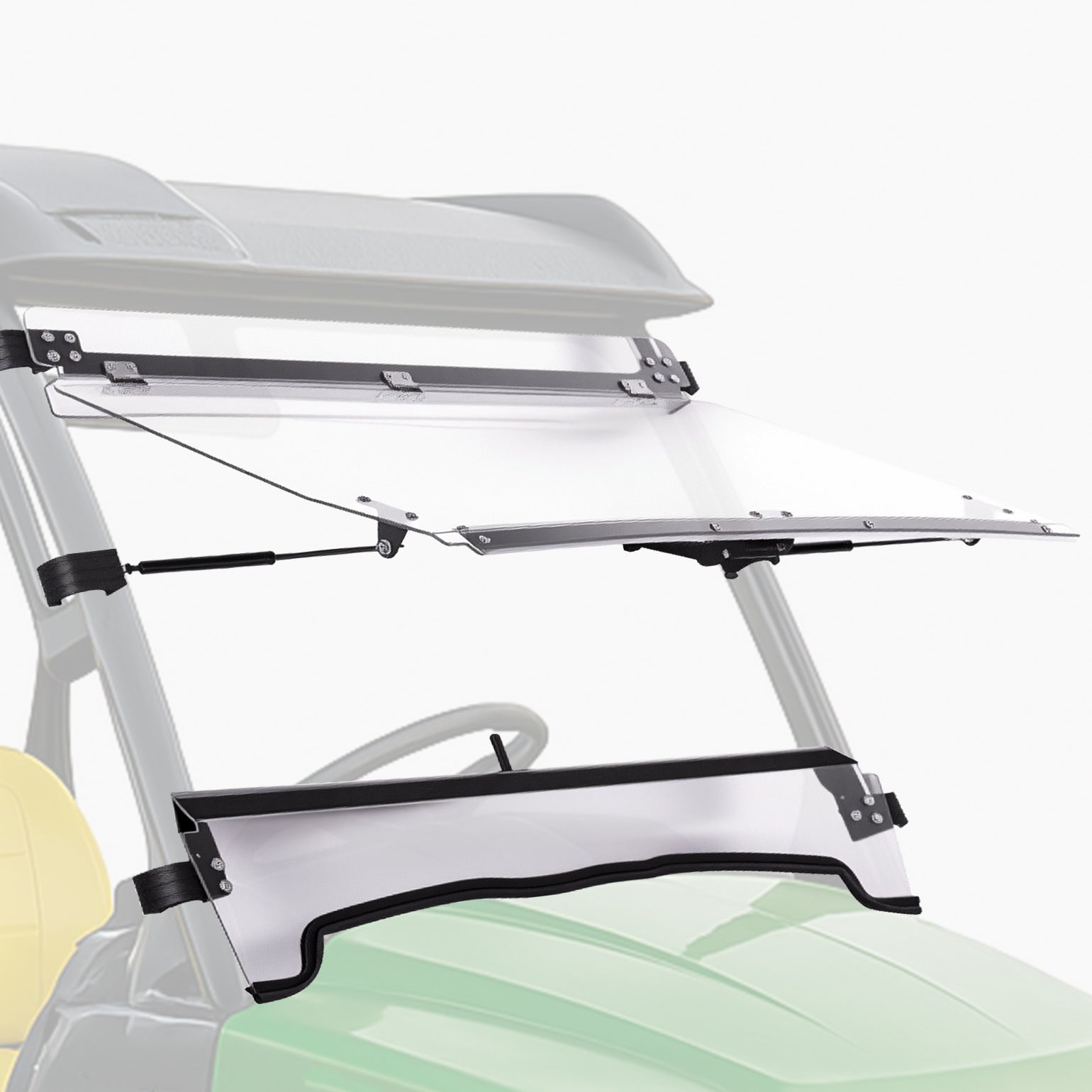 Photo of Kemimoto Flip Windshield for John Deere Gator by Kemimoto - Premium for UTVs / Side by Sides