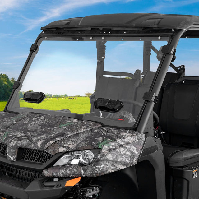 Photo of Vented Front Windshield for CFMOTO UFORCE 1000|1000 XL 2022-2025 by Kemimoto - Premium for UTVs / Side by Sides