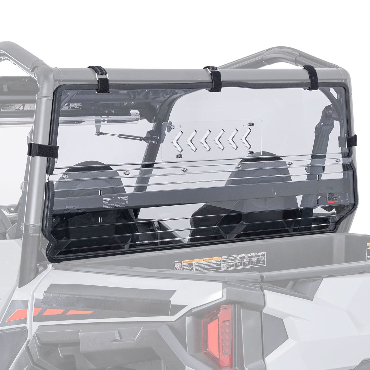 Photo of UTV Rear Vented Windshield for Polaris General 2016-2025 by Kemimoto - Premium for UTVs / Side by Sides