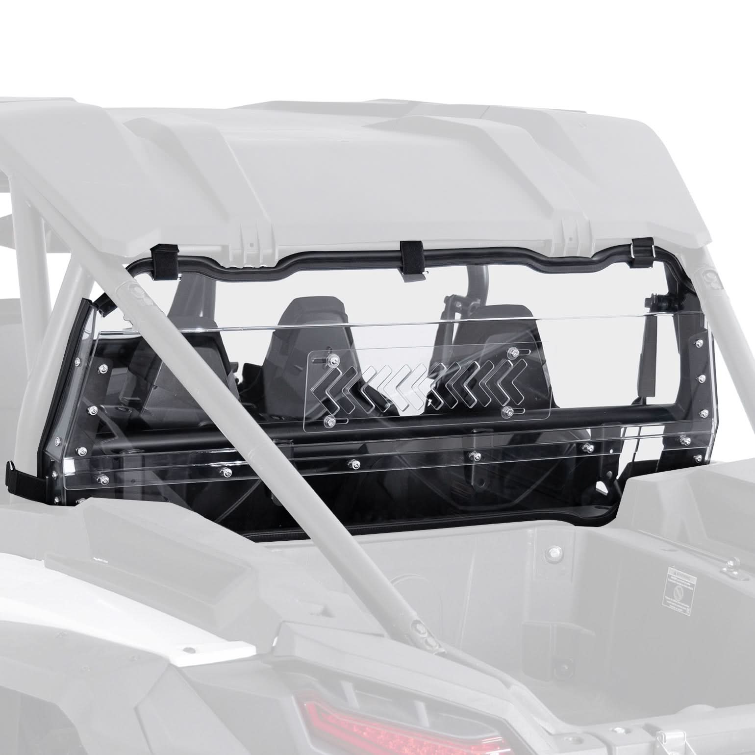 Photo of UTV Sliding Vented Clear Rear Windshield for 2024+ Polaris RZR XP 1000 / RZR XP4 1000 by Kemimoto - Premium for UTVs / Side by Sides