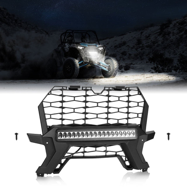 Photo of Kemimoto Front Lower Mesh Grill Radiator Guards for Polaris RZR XP 1000/ Turbo by Kemimoto - Premium for UTVs / Side by Sides