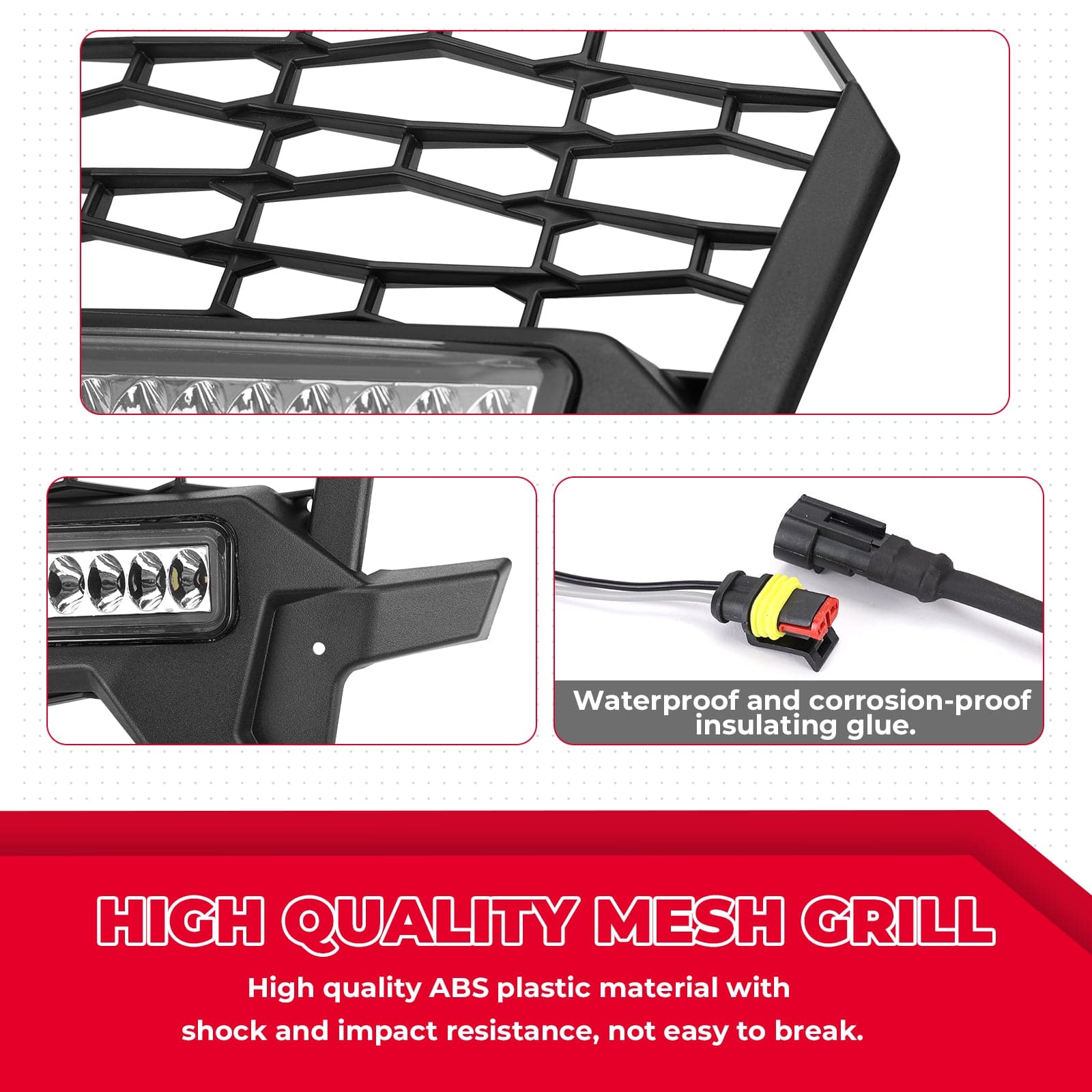 Photo of Kemimoto Front Lower Mesh Grill Radiator Guards for Polaris RZR XP 1000/ Turbo by Kemimoto - Premium for UTVs / Side by Sides