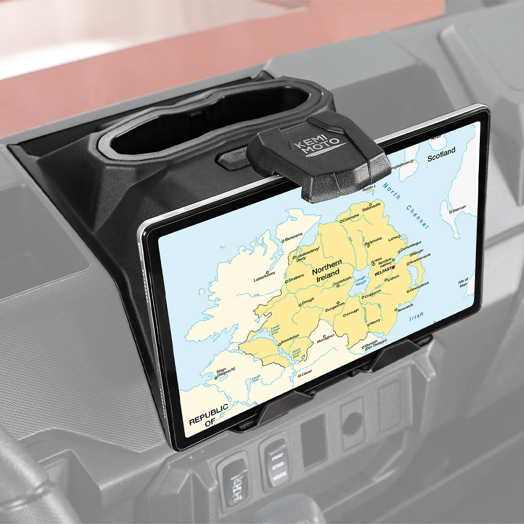 Photo of Tablet Holder Electric Device GPS Mount for Polaris Ranger XP 1000/crew by Kemimoto - Premium for UTVs / Side by Sides