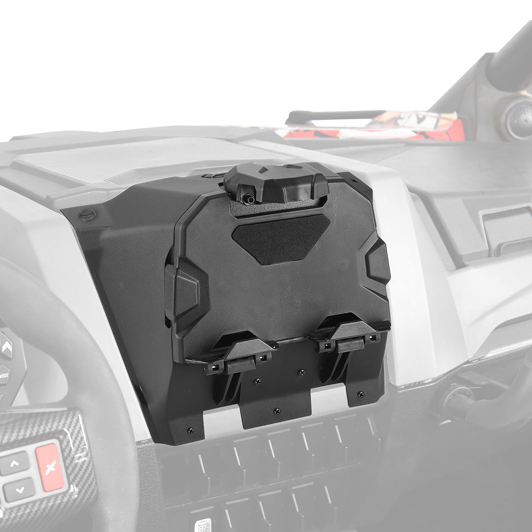 Photo of Tablet Holder With Storage Box for Polaris RZR PRO XP/ TURBO by Kemimoto - Premium for UTVs / Side by Sides