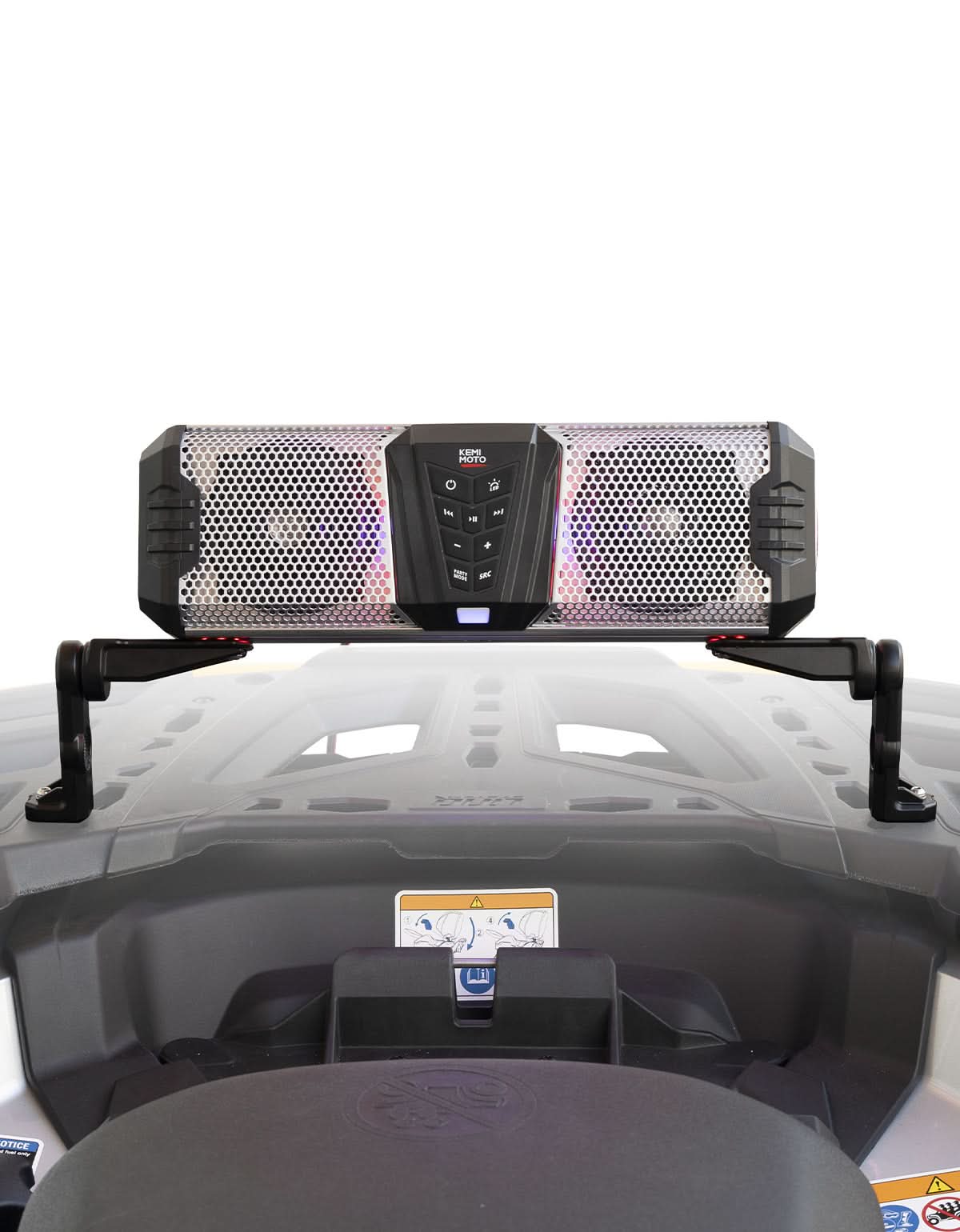 Photo of Midnight Soundbar Bracket for ATV UTV Golf Cart Marine Boat by Kemimoto - Premium for UTVs / Side by Sides