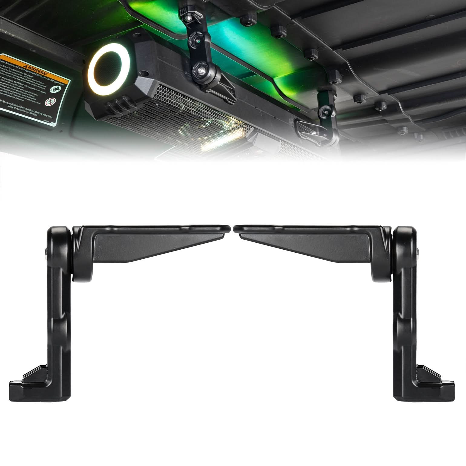 Photo of Midnight Soundbar Bracket for ATV UTV Golf Cart Marine Boat by Kemimoto - Premium for UTVs / Side by Sides