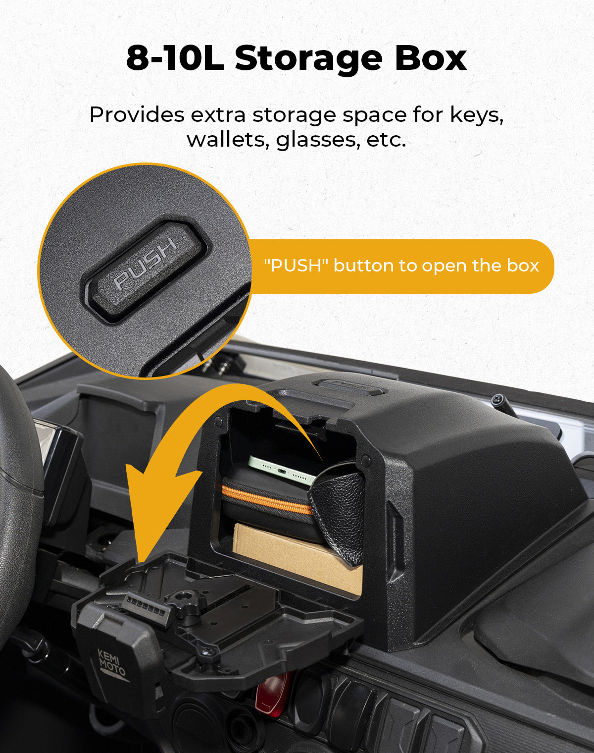 Photo of Tablet Holder for 2023+ CFMOTO ZForce 950 | 800 Trail by Kemimoto - Premium for UTVs / Side by Sides