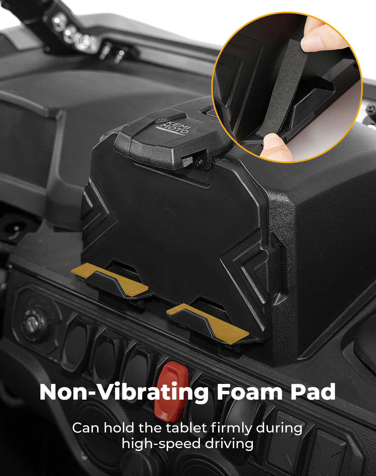 Photo of Tablet Holder for 2023+ CFMOTO ZForce 950 | 800 Trail by Kemimoto - Premium for UTVs / Side by Sides