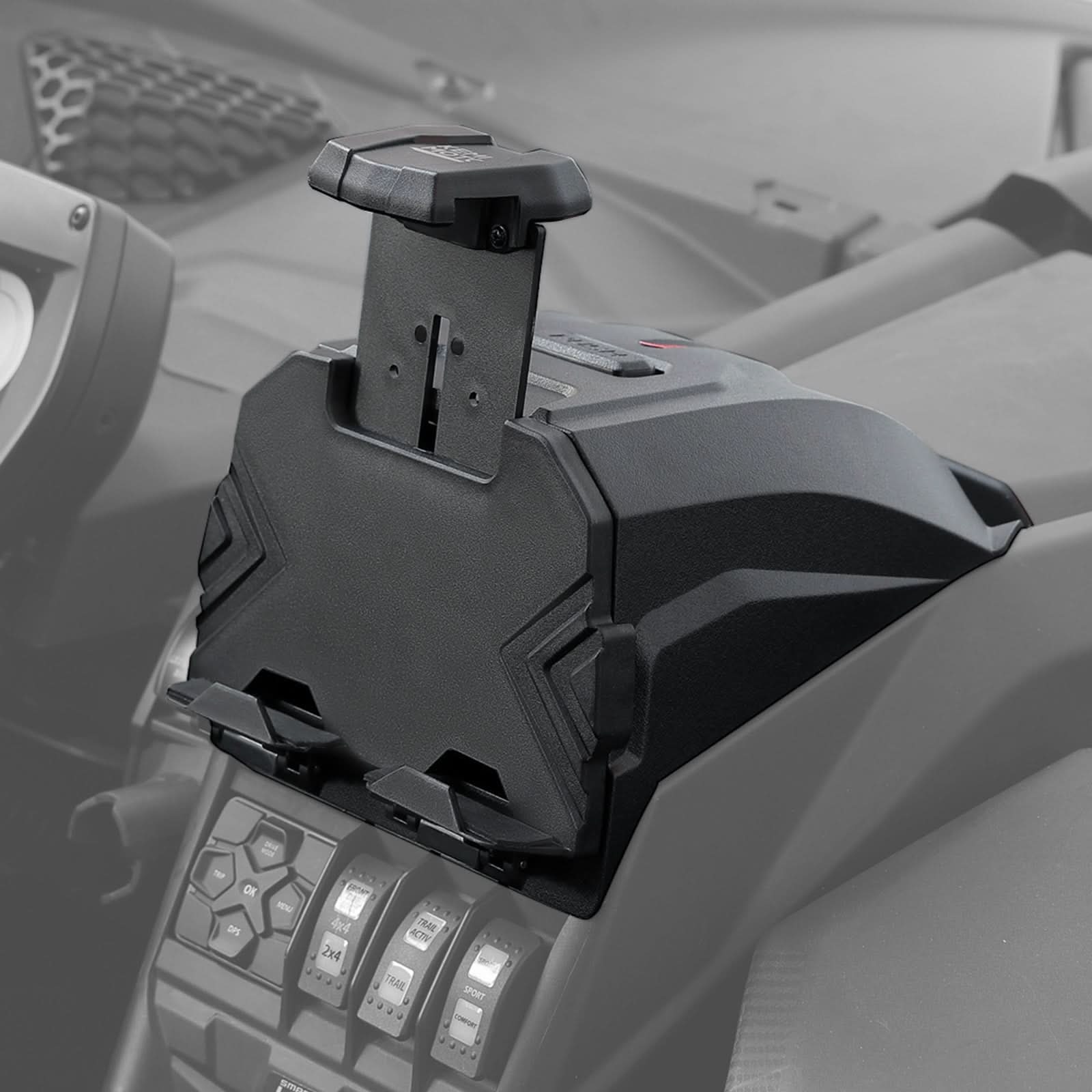 Photo of Upgraded Device Tablet Holder for Can-Am Maverick X3 / X3 MAX by Kemimoto - Premium for UTVs / Side by Sides