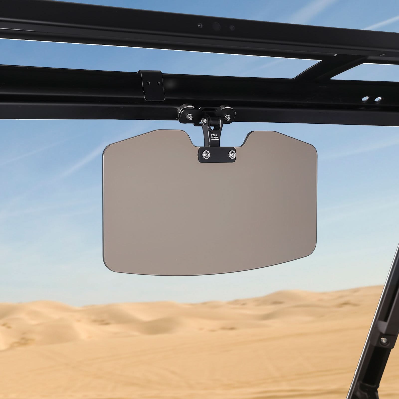 Photo of UTV Magnetic Sun Visor for Most Vehicles with pro-fit bar or Metal roof and crossbars by Kemimoto - Premium for UTVs / Side by Sides