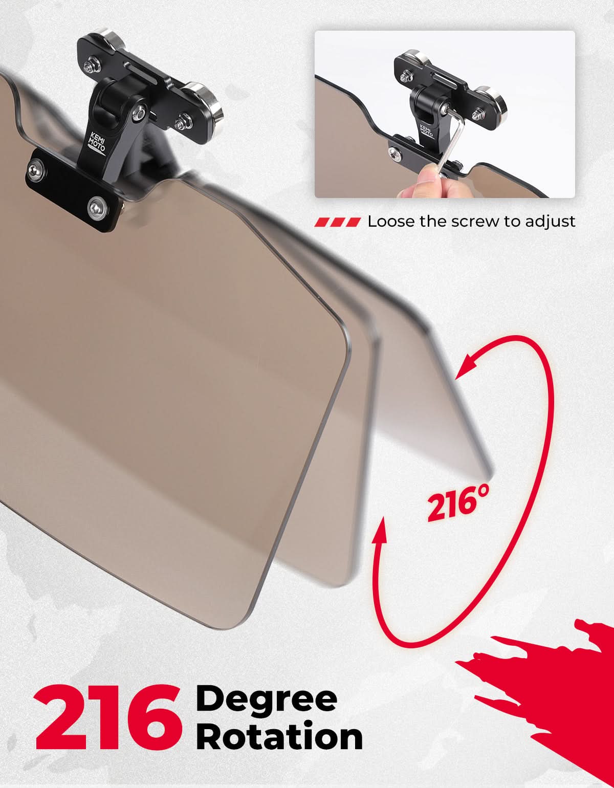 Photo of UTV Magnetic Sun Visor for Most Vehicles with pro-fit bar or Metal roof and crossbars by Kemimoto - Premium for UTVs / Side by Sides