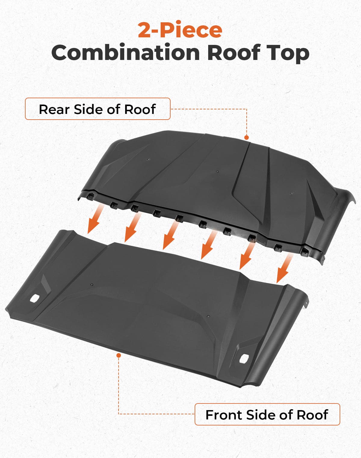 Photo of Upgrade Hard Roof for Can-Am Maverick Sport Trail Commander by Kemimoto - Premium for UTVs / Side by Sides