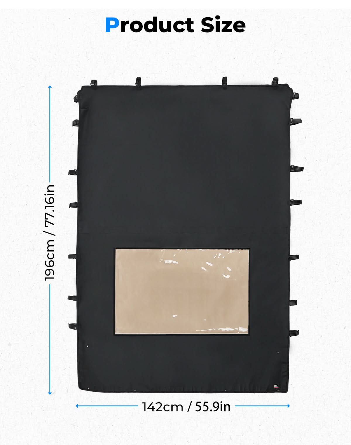 Photo of Soft Anti-UV Roof Top with Window for Tracker 800SX CREW by Kemimoto - Premium for UTVs / Side by Sides