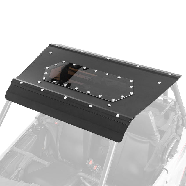 Photo of UTV Aluminum Roof with Fixed Sunroof for Polaris RZR 200 2022-2025 by Kemimoto - Premium for UTVs / Side by Sides