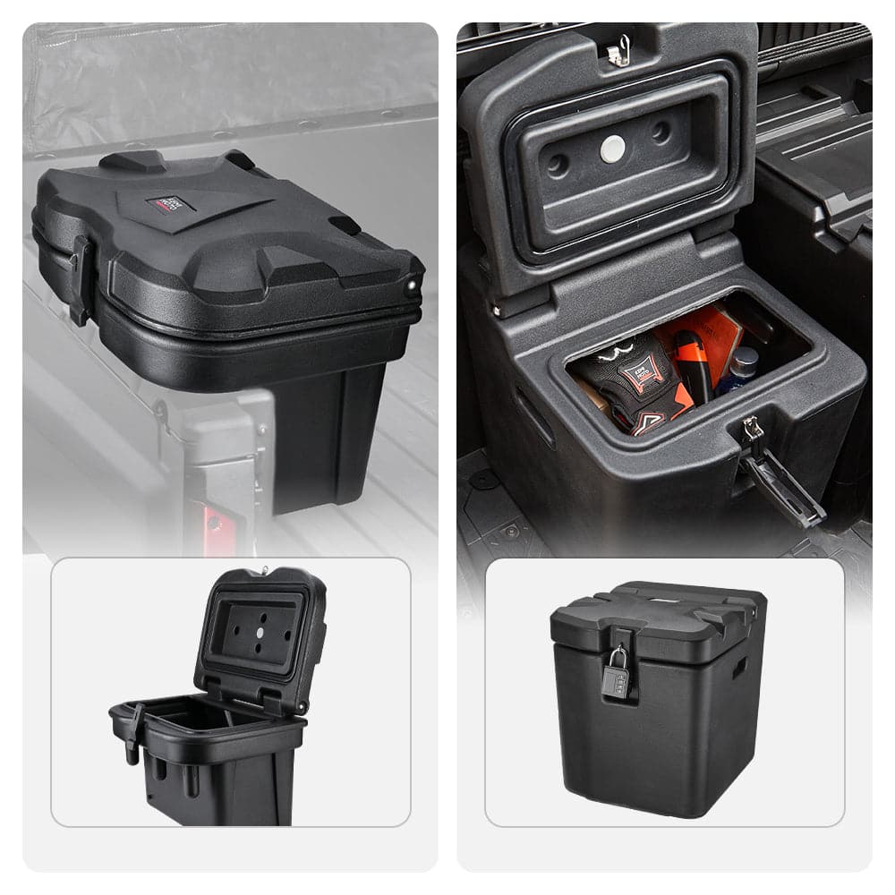 Photo of Kemimoto Cargo Storage Device Tool Box & Under Seat Storage Box for Polaris Ranger by Kemimoto - Premium for UTVs / Side by Sides