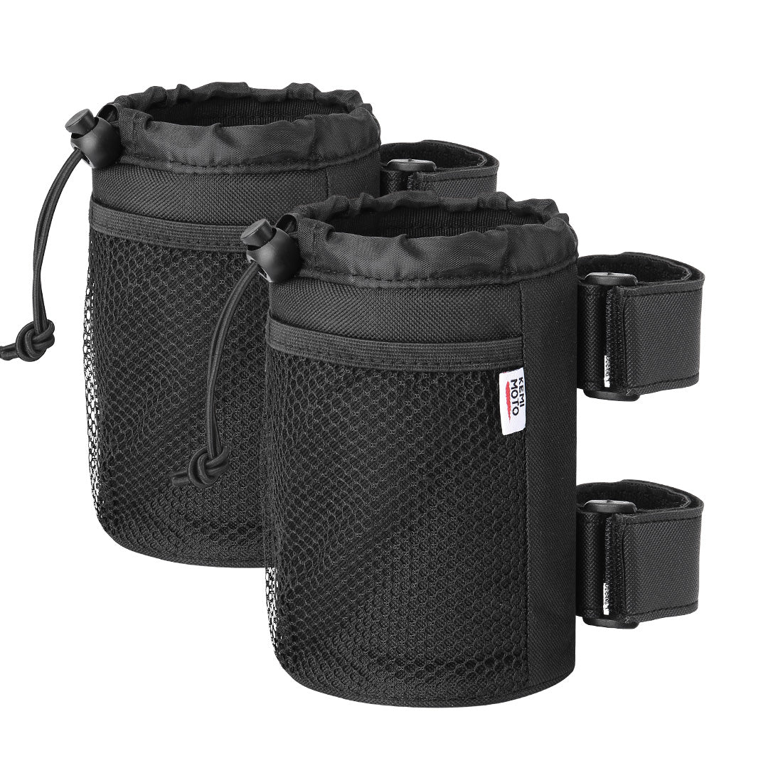 Photo of Universal 2 pcs Cup Holder for 1.5"-2" Roll Cage by Kemimoto - Premium for UTVs / Side by Sides