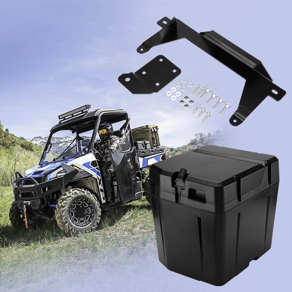 Photo of UTV Waterproof Seat Cover & Under Seat Storage Box for Polaris Ranger by Kemimoto - Premium for UTVs / Side by Sides