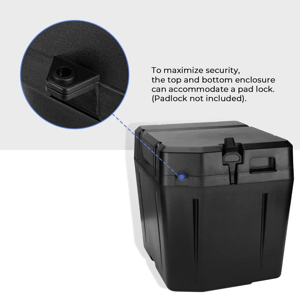 Photo of Under Seat Dry Storage Box for Polaris Ranger XP 1000/CREW by Kemimoto - Premium for UTVs / Side by Sides