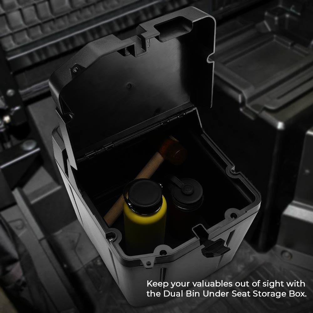 Photo of Under Seat Dry Storage Box for Polaris Ranger XP 1000/CREW by Kemimoto - Premium for UTVs / Side by Sides