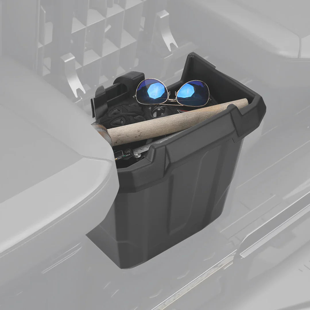 Photo of Removable Storage Box & Center Underseat Storage Box for Can Am Defender by Kemimoto - Premium for UTVs / Side by Sides