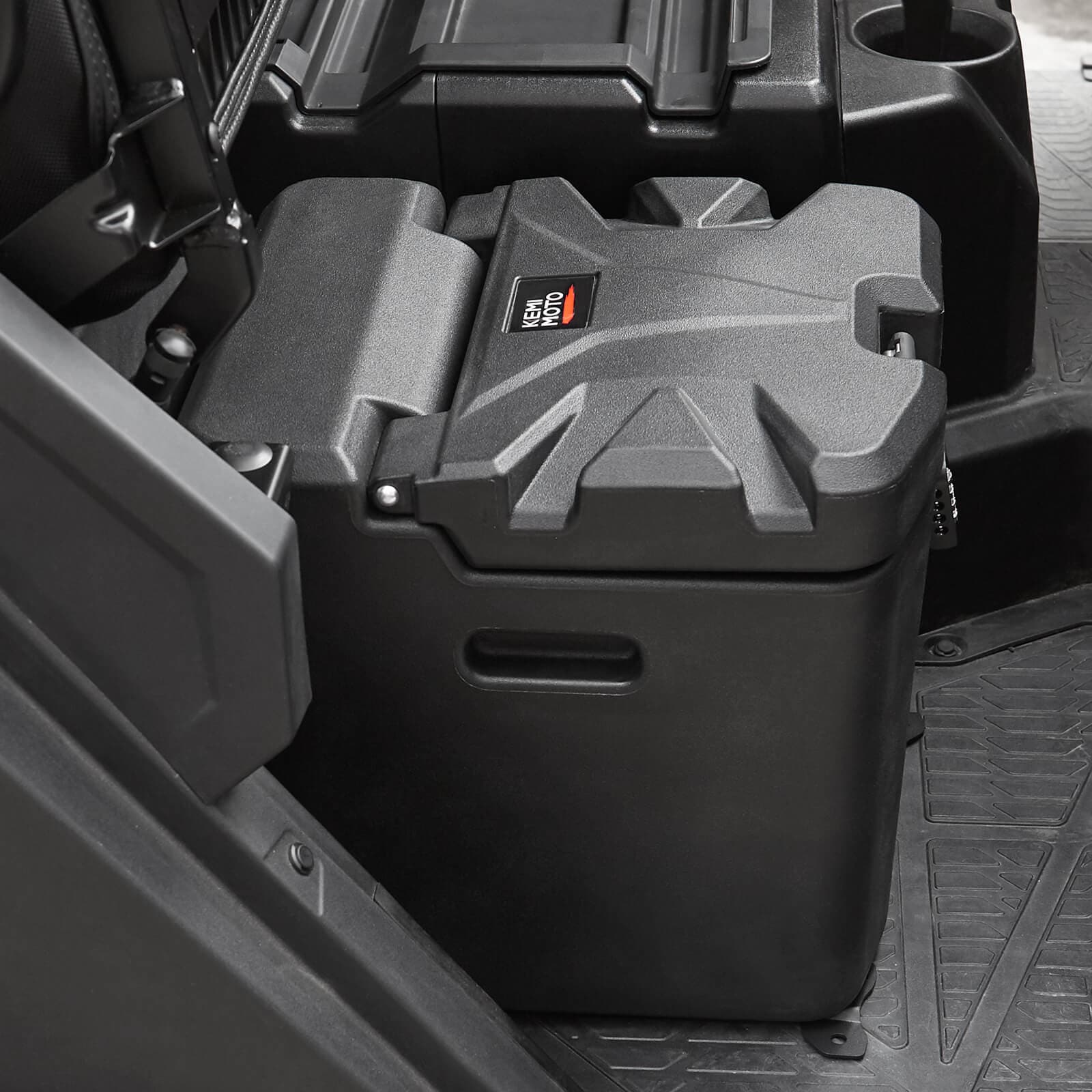 Photo of Kemimoto Cargo Storage Device Tool Box & Under Seat Storage Box for Polaris Ranger by Kemimoto - Premium for UTVs / Side by Sides