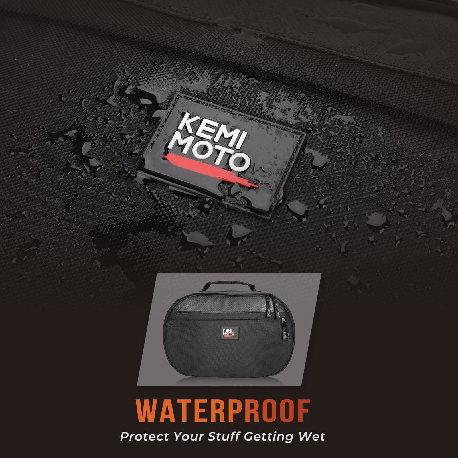 Photo of UTV Drive Belt Storage Bag with Reflective Strip by Kemimoto - Premium for UTVs / Side by Sides