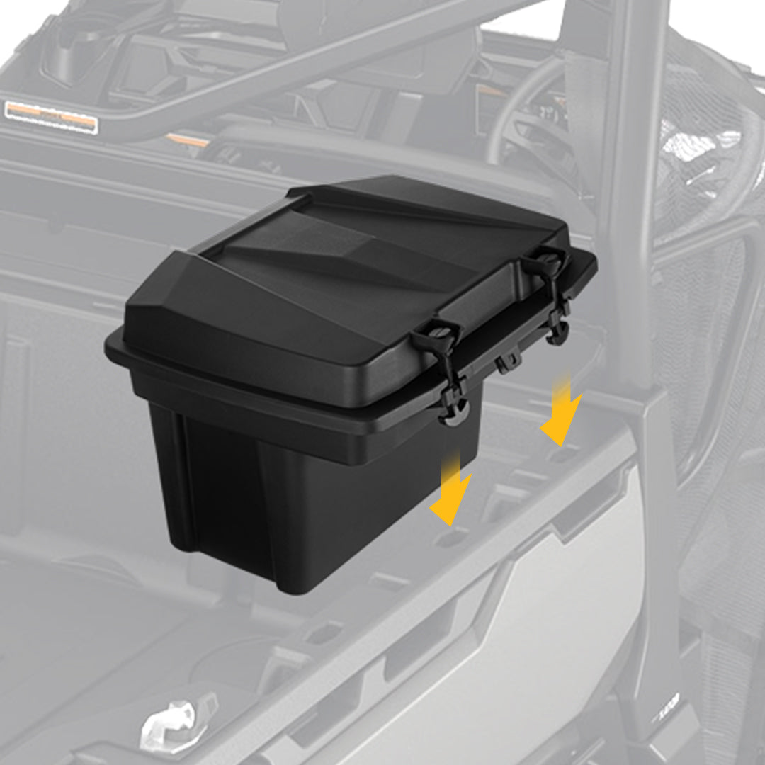 Photo of Removable 20L Cargo Storage Box for Can Am Defender HD5|7|8|9|10 by Kemimoto - Premium for UTVs / Side by Sides