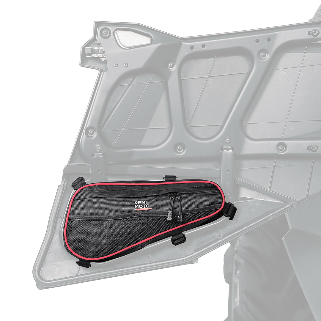 Photo of UTV Rear Door Bags for Polaris RZR XP 4 1000/Turbo 2014-2023 by Kemimoto - Premium for UTVs / Side by Sides
