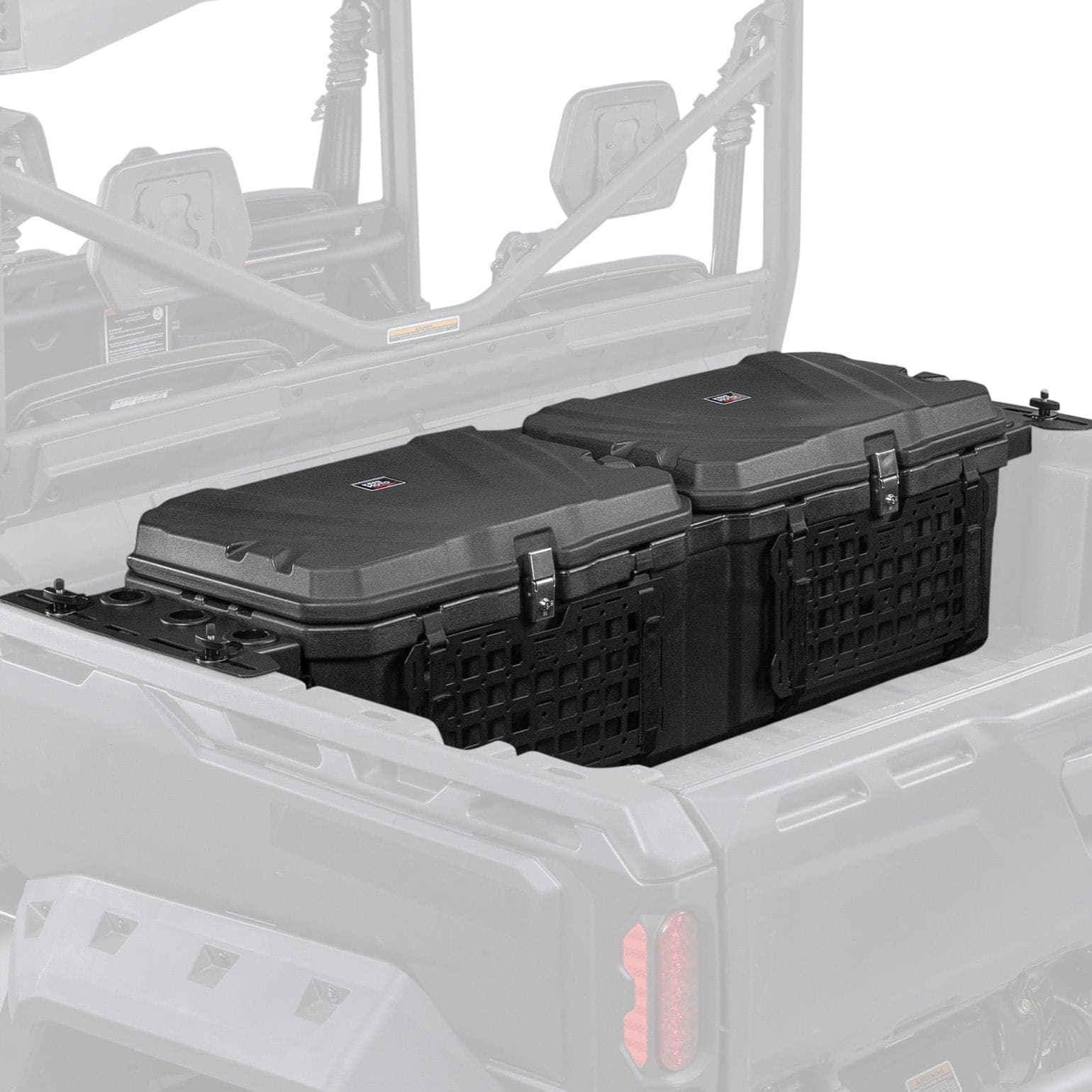 Photo of 110L Lockable Cargo Box for Can-Am Defender HD10|9|8|7|5 by Kemimoto - Premium for UTVs / Side by Sides